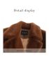 Vintage atmosphere teddy bear and fur long coat