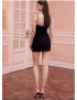 Straps Pearl Diamond Chain Backless Sexy Skirt