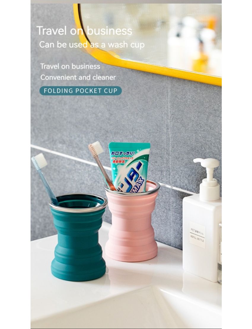 Travel Folding Cup, Telescopic Portable Cup 
