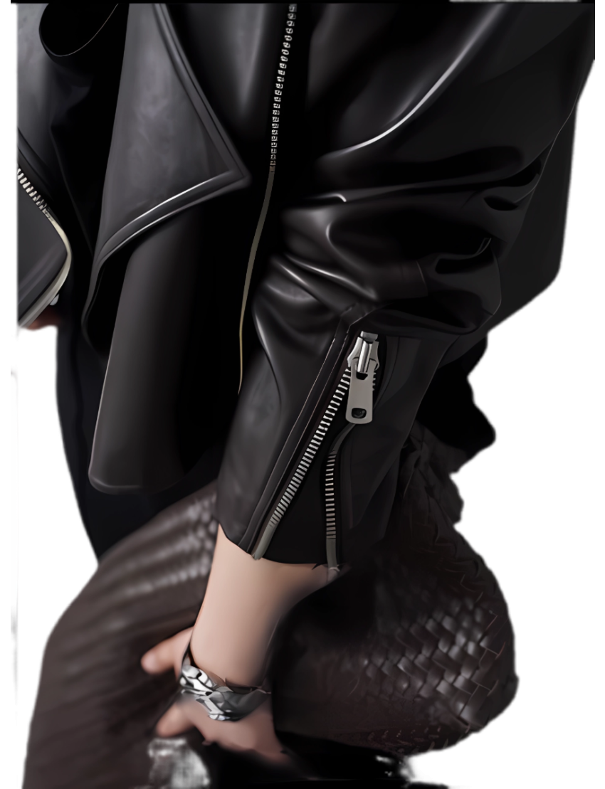 Motorcycle-style Leather Jacket
