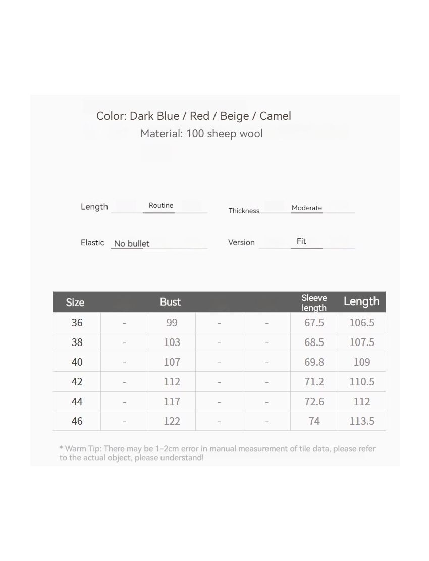 Long pure wool coat with a suit collar