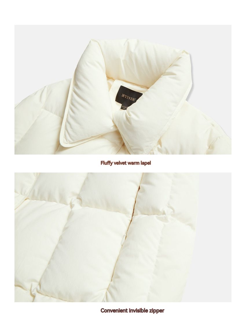 Warm Cream White Down Clothing