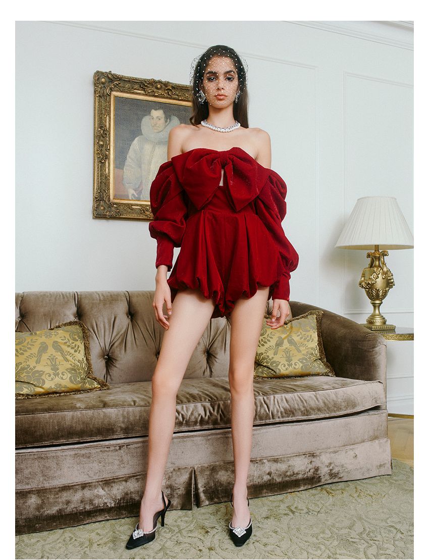 Knotted One-piece Shorts